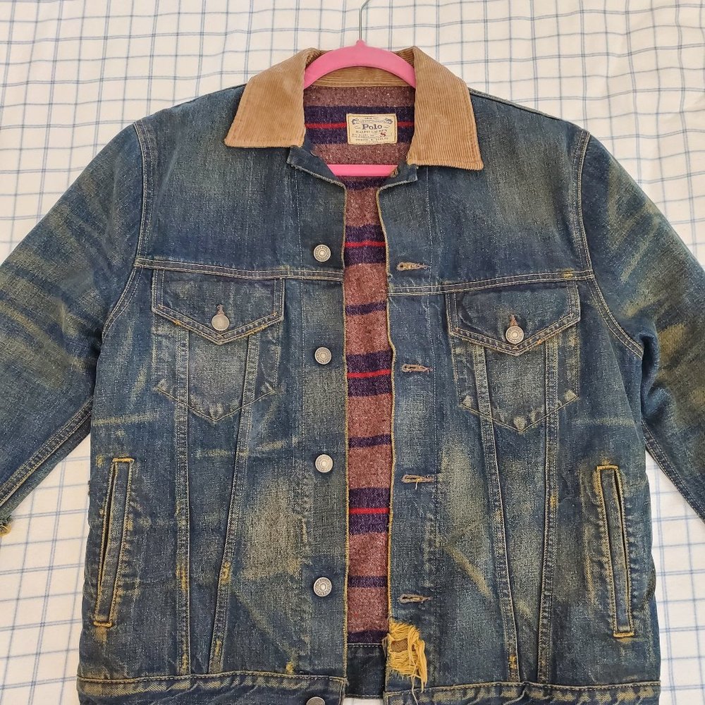 Polo Ralph Lauren distress denim jacket